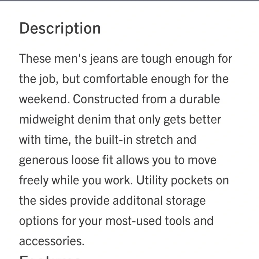 Carhartt Men’s Utility Loose Fit Jeans